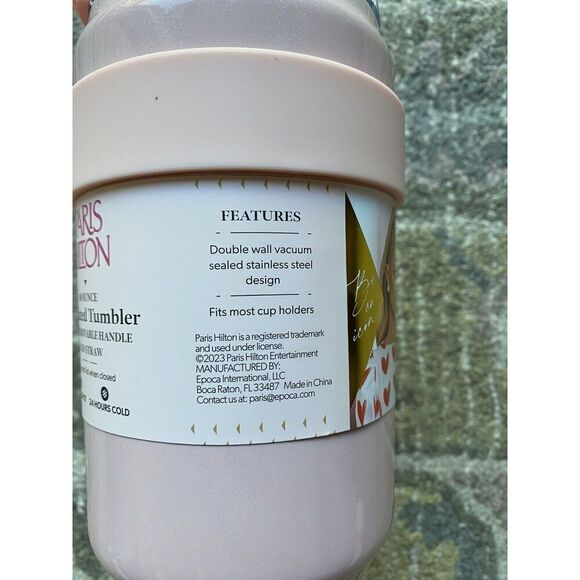 Paris Hilton Pink Iridescent Stainless Steel Tumbler - Picture 7 of 11